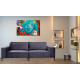 Teddy Dark Grey Plush Velvet 3 Seater