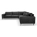 Teddy Dark Grey Plush Velvet 2 Seater