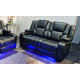 Bravo Power Recliner Black 2 Seater