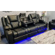 Bravo Power Recliner Black 3 Seater
