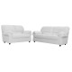 Artisan 3+2 Seater White Sofas