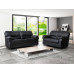 Artisan 3+2 Seater Black Sofas