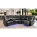 Arwen Black Leather Corner Power Recliner