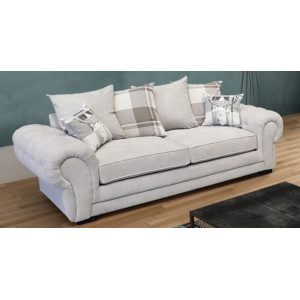 Ashby 3 Seater Silver