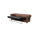 Belair 3 Seater Sofa Bed Brown