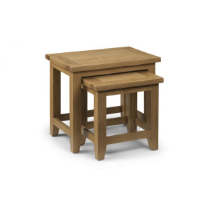 Astoria Oak Nest of Tables Assembled