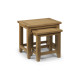 Astoria Oak Nest of Tables Assembled