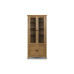 Astoria Glazed Oak Display Cabinet Assembled
