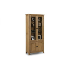 Astoria Glazed Oak Display Cabinet Assembled