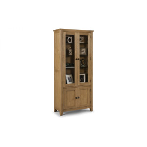 Astoria Glazed Oak Display Cabinet Assembled