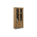 Astoria Glazed Oak Display Cabinet Assembled