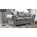 Athens 3 Seater Sofa - Silver Grey Plush Velvet