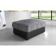 Grey Storage Footstool