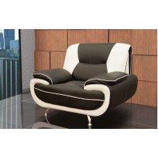 Bari 1 Armchair Black-White