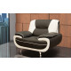 Bari 1 Armchair Black-White