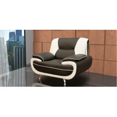 Bari 1 Armchair Brown-Cream