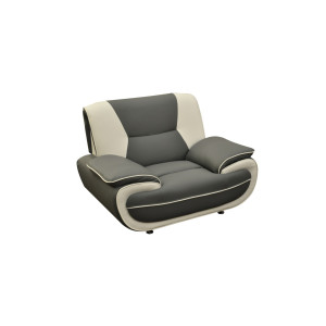 Bari 1 Armchair Grey-White