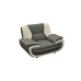 Bari 1 Armchair Grey-White