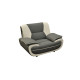 Bari 1 Armchair Grey-White