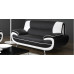 Bari 2 Seater Black-White Sofa