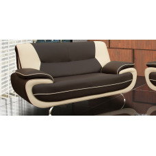 Bari 2 Seater Brown-Cream Sofa
