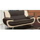 Bari 2 Seater Brown-Cream Sofa