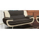 Bari 2 Seater Grey-White Sofa
