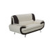 Bari 2 Seater White-Black Sofa