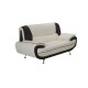Bari 2 Seater White-Black Sofa