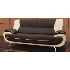 Bari 3 Seater Brown-Cream Sofa