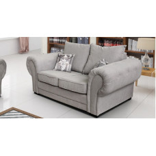 Baron 2 Seater Sofa Silver Formal Cushions