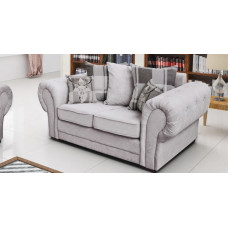Baron 2 Seater Sofa Silver