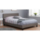 Hilton Double Bed - Grey Fabric 135cm