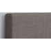 Hilton Single Steal Grey Crushed Velvet 90cm