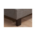 Hilton King Size Bed - Grey Fabric 150cm