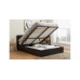 Hilton Double Ottoman Bed Black PU 135cm