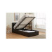 Hilton Double Ottoman Bed Black PU 135cm