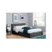 Hilton Single Ottoman Black Crushed Velvet 90cm