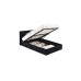 Hilton Single Ottoman Black Crushed Velvet 90cm
