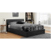 Hilton Single Ottoman Brown PU 90cm