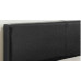 Hilton Single Ottoman Black PU 90cm