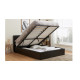 Hilton Double Ottoman Brown PU 135cm