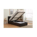 Hilton Single Ottoman Brown PU 90cm