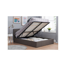 Hilton Small Ottoman Double Bed Grey 120cm