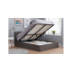 Hilton Small Ottoman Double Bed Grey 120cm