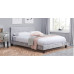 Hilton Single Steal Grey Crushed Velvet 90cm
