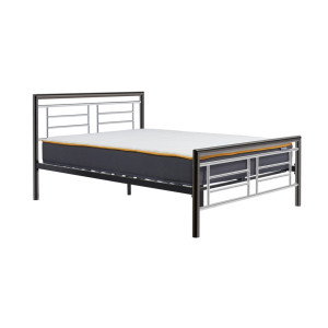 Virginia Chrome and Nickle Double Bed 135cm