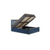 Milano Ottoman Double Bed Navy Blue 135cm