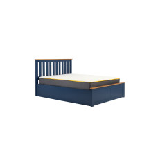 Milano Kingsize Ottoman Double Bed Navy Blue 150cm