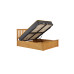 Milano Ottoman Double Bed Oak 135cm